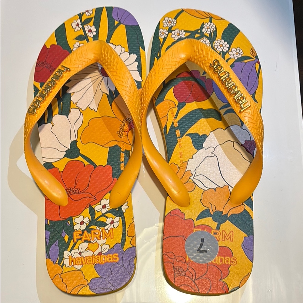 Havaianas Multicolor Floral Flip Flops